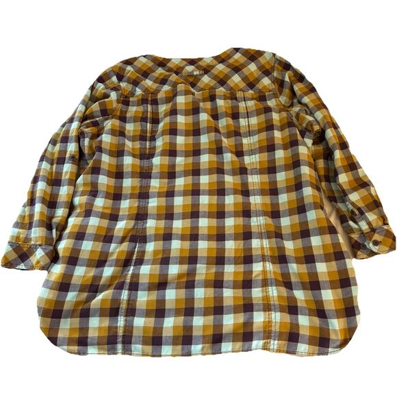 Duluth Trading Plaid Flannel Shirt Women’s Size 2X Long Sleeve Button Up Pocket - Picture 6 of 16